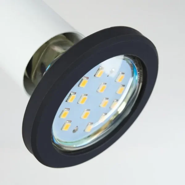 hofstein Plafonnier Cabri LED Chrome, Noir, Blanc, 1 lumière* Lampes Modernes