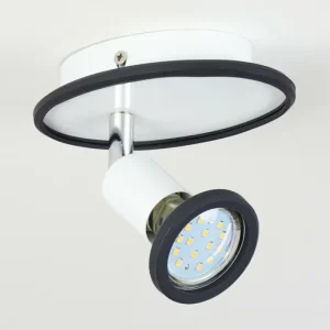 hofstein Plafonnier Cabri LED Chrome, Noir, Blanc, 1 lumière* Lampes Modernes