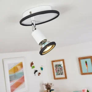hofstein Plafonnier Cabri LED Chrome, Noir, Blanc, 1 lumière* Lampes Modernes