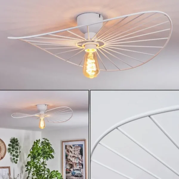 hofstein Plafonnier Cacor Blanc, 1 lumière* Lampes Modernes
