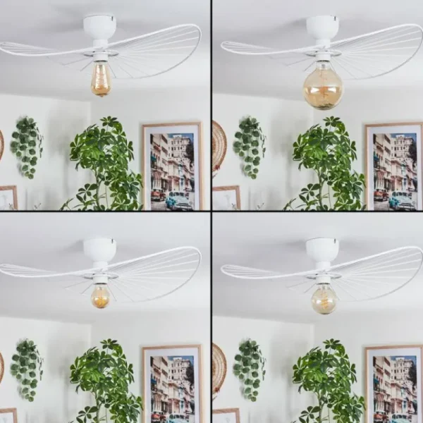 hofstein Plafonnier Cacor Blanc, 1 lumière* Lampes Modernes