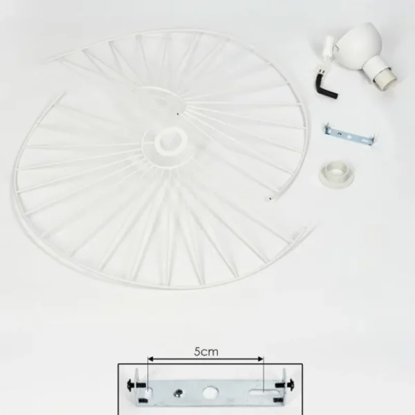 hofstein Plafonnier Cacor Blanc, 1 lumière* Lampes Modernes