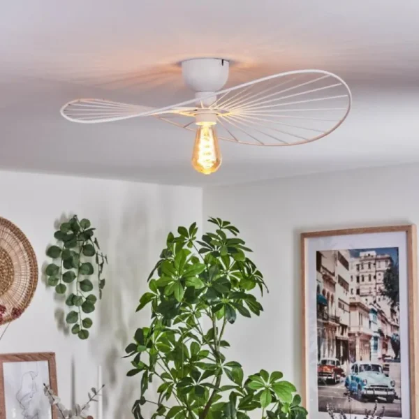 hofstein Plafonnier Cacor Blanc, 1 lumière* Lampes Modernes