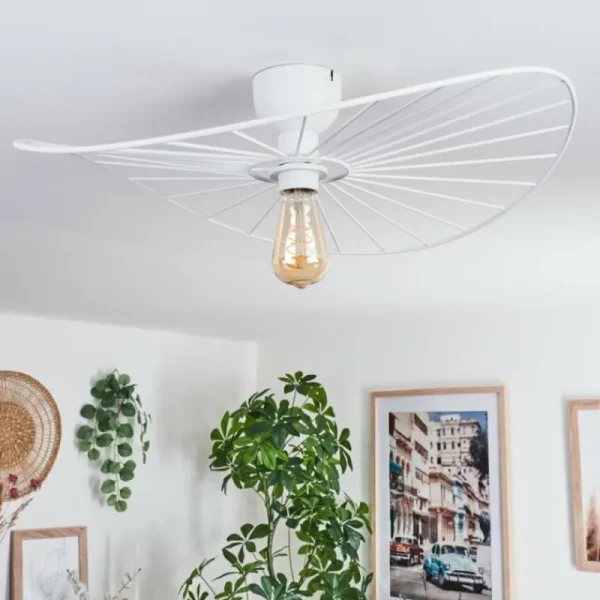 hofstein Plafonnier Cacor Blanc, 1 lumière* Lampes Modernes