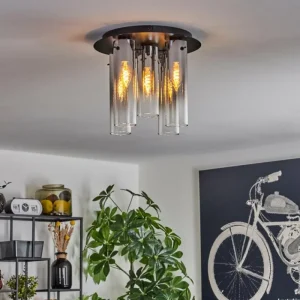 hofstein Plafonnier Caimitte Noir, 5 lumières* Lampes Modernes