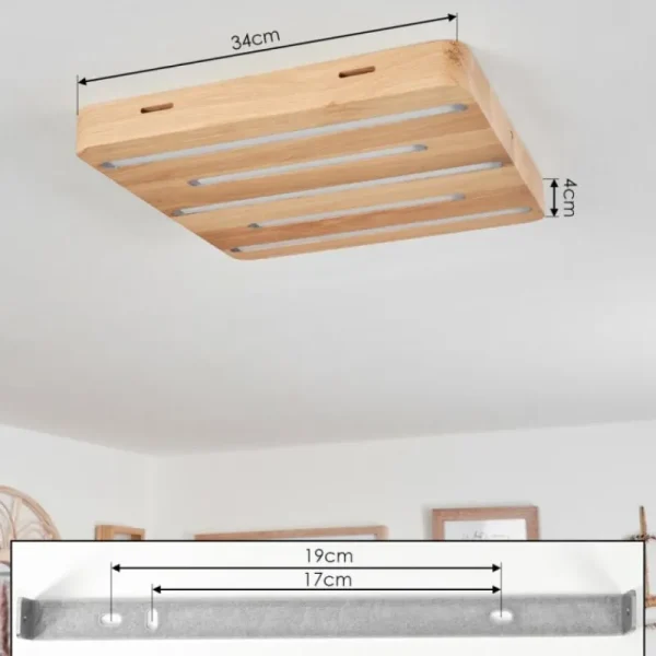 hofstein Plafonnier Cajas LED Écru, 5 lumières* Lampes Modernes