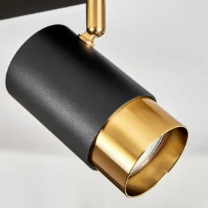 hofstein Plafonnier Campanas Laiton, Noir, 2 lumières* Lampes Modernes