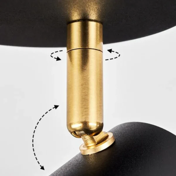 hofstein Plafonnier Campanas Laiton, Noir, 1 lumière* Lampes Modernes