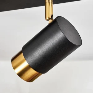 hofstein Plafonnier Campanas Laiton, Noir, 2 lumières* Lampes Modernes