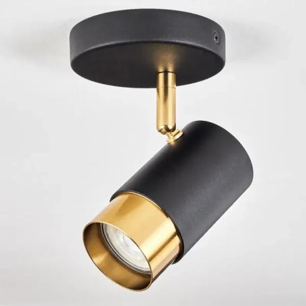 hofstein Plafonnier Campanas Laiton, Noir, 1 lumière* Lampes Modernes