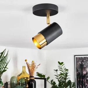 hofstein Plafonnier Campanas Laiton, Noir, 1 lumière* Lampes Modernes