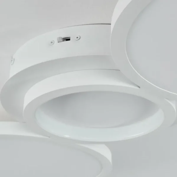 hofstein Plafonnier Carabajal LED Blanc, 1 lumière* Lampes Modernes