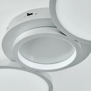 hofstein Plafonnier Carabajal LED Titane, 1 lumière* Lampes Modernes