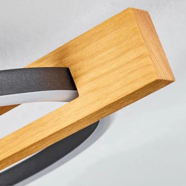 hofstein Plafonnier Carcano LED Écru, Noir, 1 lumière* Lampes Modernes