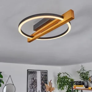 hofstein Plafonnier Carcano LED Écru, Noir, 1 lumière* Lampes Modernes