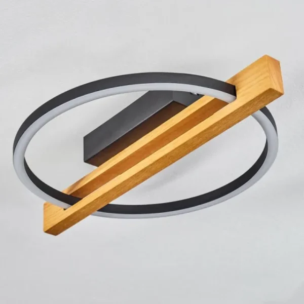 hofstein Plafonnier Carcano LED Écru, Noir, 1 lumière* Lampes Modernes