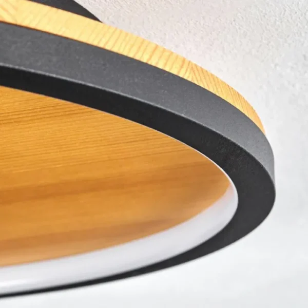 hofstein Plafonnier Cardozo LED Écru, Noir, 1 lumière* Lampes Modernes
