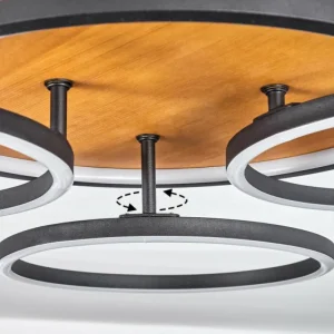 hofstein Plafonnier Cardozo LED Écru, Noir, 1 lumière* Lampes Modernes