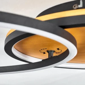 hofstein Plafonnier Cardozo LED Écru, Noir, 1 lumière* Lampes Modernes