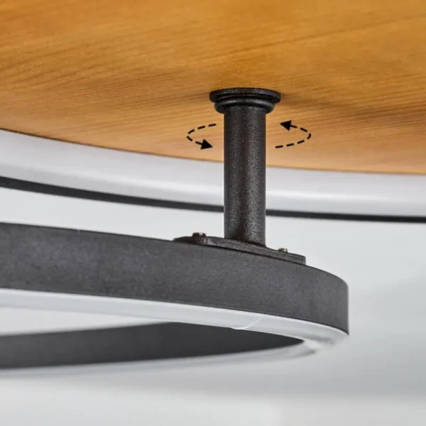 hofstein Plafonnier Cardozo LED Écru, Noir, 1 lumière* Lampes Modernes