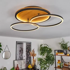 hofstein Plafonnier Cardozo LED Écru, Noir, 1 lumière* Lampes Modernes