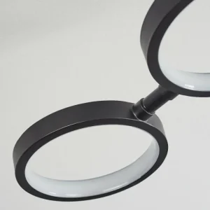 hofstein Plafonnier Carrisito LED Noir, 1 lumière* Lampes Modernes