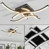 hofstein Plafonnier Casais LED Noir, 4 lumières* Lampes Modernes