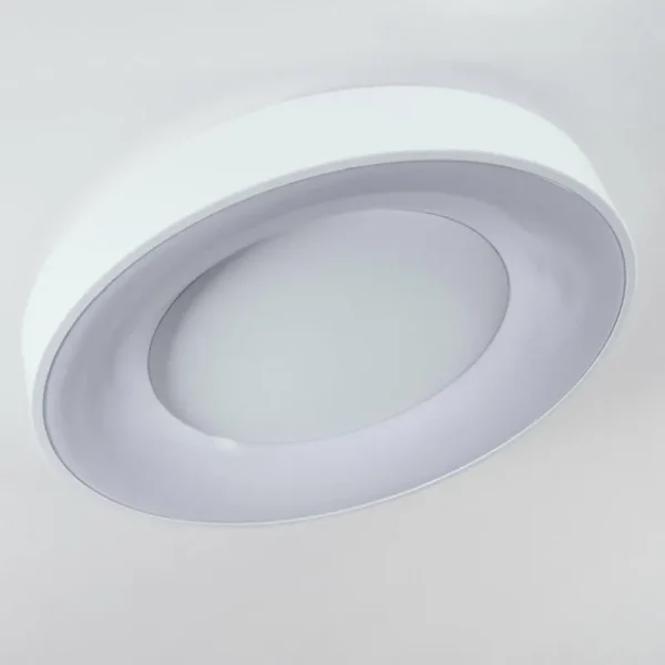 hofstein Plafonnier Casina LED Blanc, 1 lumière, Télécommandes* Lampes Modernes