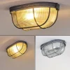 hofstein Plafonnier Catawba Gris, 1 lumière* Lampes En Verre