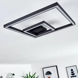 hofstein Plafonnier Cavareno LED Noir, 1 lumière* Lampes Modernes