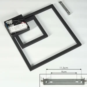 hofstein Plafonnier Cavareno LED Noir, 1 lumière* Lampes Modernes