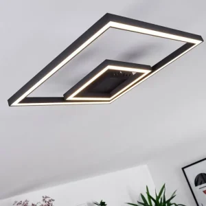 hofstein Plafonnier Cavareno LED Noir, 1 lumière* Lampes Modernes
