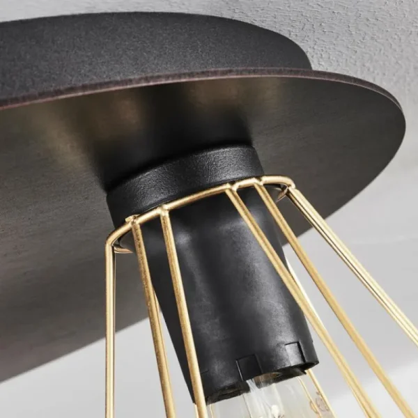 hofstein Plafonnier Cenova Noir, 3 lumières* Lampes Modernes