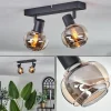 hofstein Plafonnier Cevio Noir, 2 lumières* Lampes Modernes