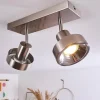 hofstein Plafonnier Chagres Nickel mat, 2 lumières* Lampes En Verre