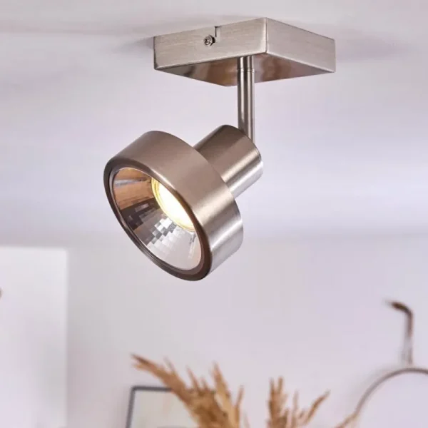 hofstein Plafonnier Chagres Nickel mat, 1 lumière* Lampes En Verre