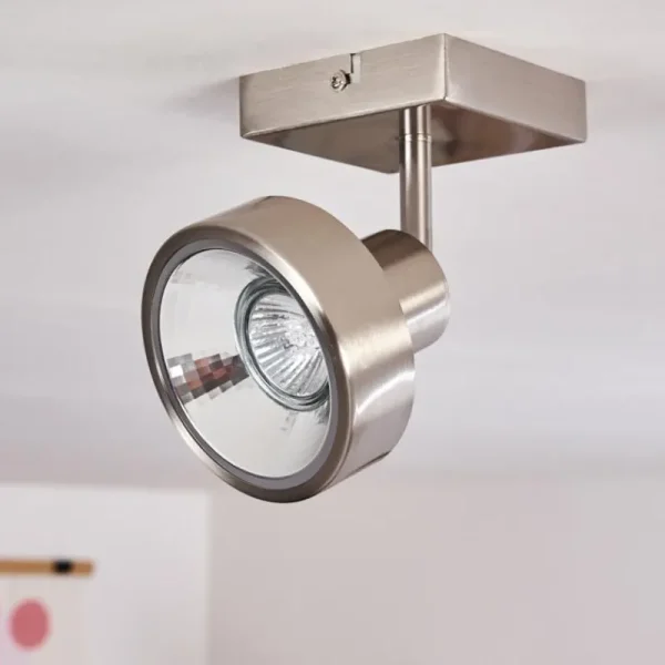 hofstein Plafonnier Chagres Nickel mat, 1 lumière* Lampes En Verre