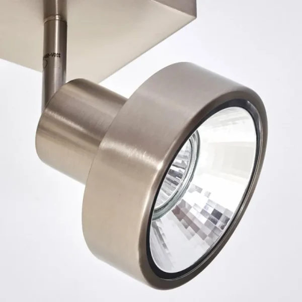 hofstein Plafonnier Chagres Nickel mat, 3 lumières* Lampes En Verre