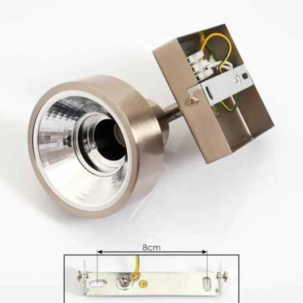 hofstein Plafonnier Chagres Nickel mat, 1 lumière* Lampes En Verre