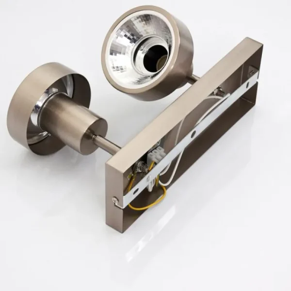 hofstein Plafonnier Chagres Nickel mat, 2 lumières* Lampes En Verre