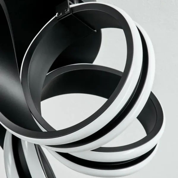 hofstein Plafonnier Chapotia LED Noir, 1 lumière* Lampes Modernes