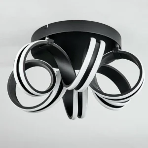 hofstein Plafonnier Chapotia LED Noir, 1 lumière* Lampes Modernes