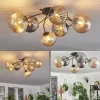 hofstein Plafonnier Chehalis Ambre, Fumé, 6 lumières* Lampes Modernes