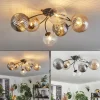 hofstein Plafonnier Chehalis Ambre, Clair, Fumé, 6 lumières* Lampes Modernes