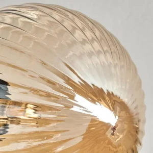 hofstein Plafonnier Chehalis Ambre, 6 lumières* Lampes En Verre