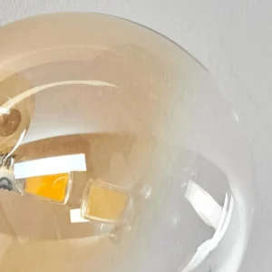 hofstein Plafonnier Chehalis Ambre, Clair, 6 lumières* Lampes En Verre