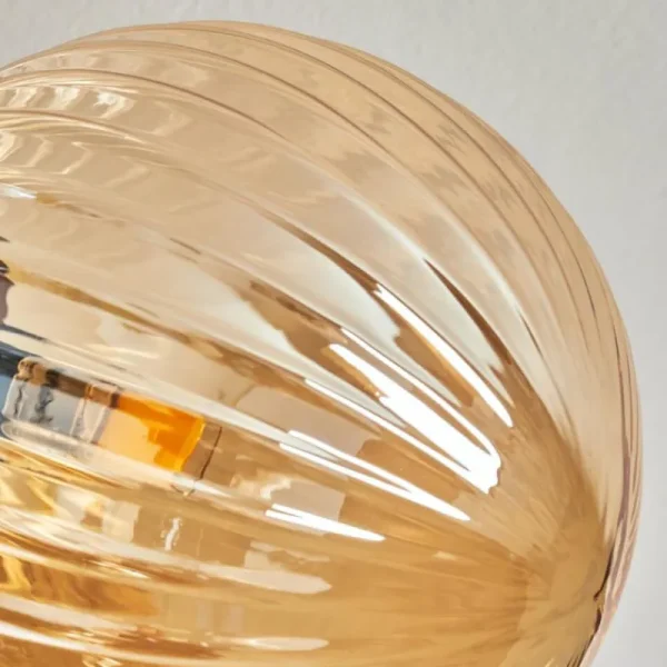 hofstein Plafonnier Chehalis Ambre, 6 lumières* Lampes En Verre