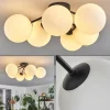 hofstein Plafonnier Chehalis Blanc, 6 lumières* Lampes En Verre