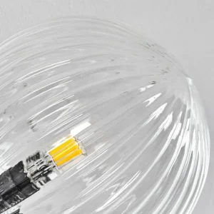 hofstein Plafonnier Chehalis Clair, 6 lumières* Lampes En Verre