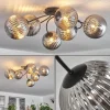 hofstein Plafonnier Chehalis Fumé, 6 lumières* Lampes Modernes
